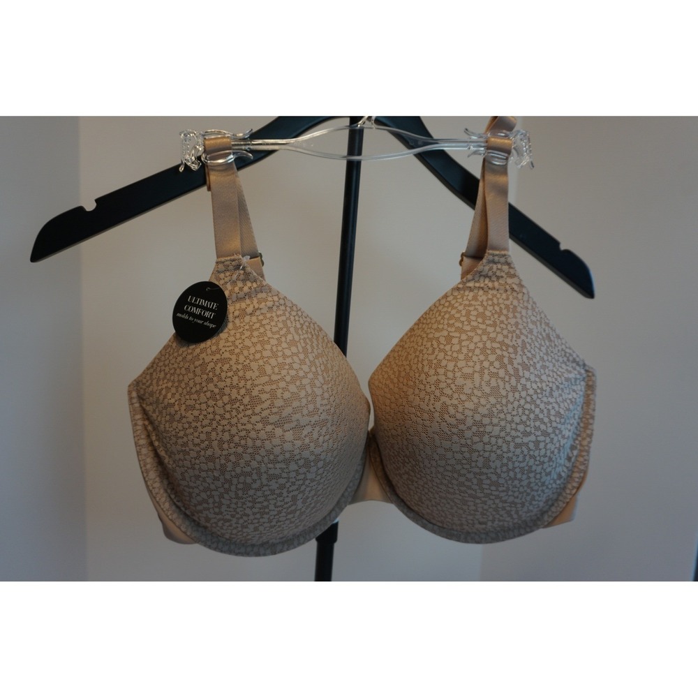 Natori Comfort Evolution Bra 36G Buff Lace Underwire 731337 NEW